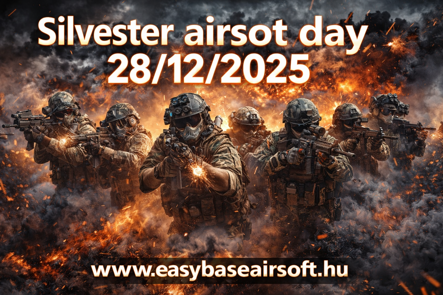 Silvester Airsoft Day Field: Molnaszecsőd Radio Base & Barracks Date: 2025-12-28
